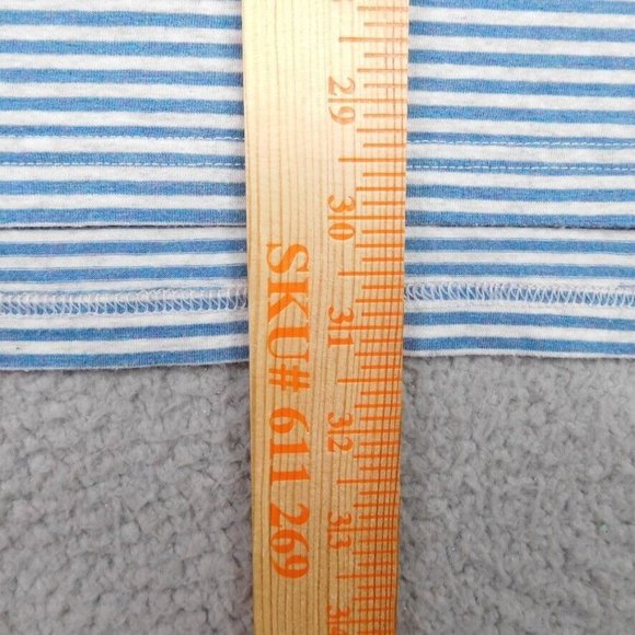 Tasc Polo Shirt Mens Large Gray Blue Stripe Organic Cotton Bamboo Casual Golf - Picture 11 of 12